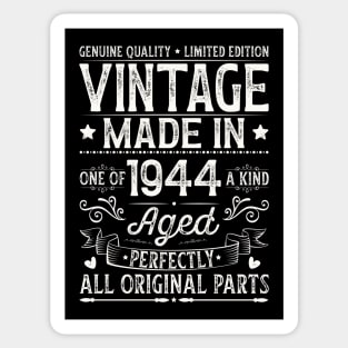 Vintage 1944 80th Birthday Sticker